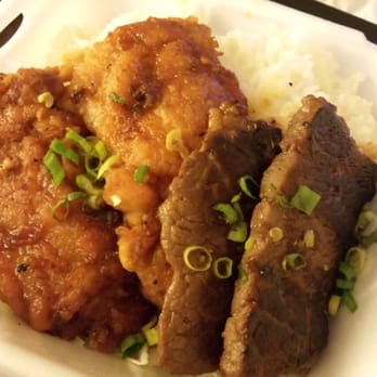 Ross J's Aloha Grill - Mmmm... Meat Jun & Spicy Korean Chicken Combo Plate. - Hawaiian Near Me - Henderson, Nevada Ross J's Aloha Grill - Mmmm... Meat Jun & Spicy Korean Chicken Combo Plate. - Hawaiian Near Me - Henderson, Nevada