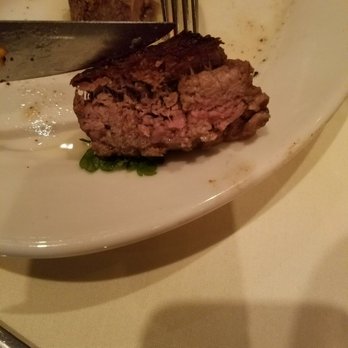 Opus 9 Steakhouse - Wife's "medium rare" filet. Looks like overcooked hamburger. - Steakhouses Near Me - Williamsburg, Virginia Opus 9 Steakhouse - Wife's "medium rare" filet. Looks like overcooked hamburger. - Steakhouses Near Me - Williamsburg, Virginia