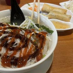 Pho Sang’s - P-5. Chicken Pho Ga and A-7. Two Pieces Cha Gio Fried Pork