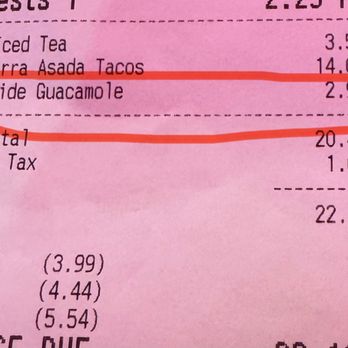 Taquero Mucho - I was charged extra for the guacamole that was supposed to be on my food - Tacos Near Me - Austin, Texas Taquero Mucho - I was charged extra for the guacamole that was supposed to be on my food - Tacos Near Me - Austin, Texas