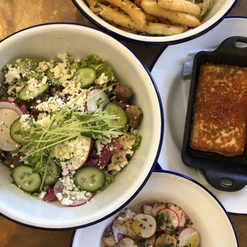 Souvla - Lamb Salad, Chicken Salad Greek Style, Octopus Salad, Saganaki - Greek Near Me - San Francisco, California Souvla - Lamb Salad, Chicken Salad Greek Style, Octopus Salad, Saganaki - Greek Near Me - San Francisco, California