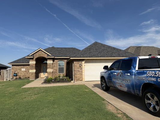 Complete roof replacement for Insurnace company. - Just wrapped up this beautiful CertainTeed Patriot Class 3 roof in Shadow Black and wow, what a difference.
This roof doesn’t just look sharp… it’s built to take on Oklahoma weather with Class 3 impact resistance for added protection when storms roll through. Bold color, strong protection, and a huge upgrade for this home.
If your roof has been hit by hail, wind, or you’re just tired of looking at an old worn-out roof, now’s the time to get it checked. Don’t wait until small damage turns into big money.
📞 Call us today for a FREE inspection and estimate.
Local. Trusted. Over 20 years of roofing experience.
Your home deserves to look this good and stay protected. Complete roof replacement for Insurnace company. - Just wrapped up this beautiful CertainTeed Patriot Class 3 roof in Shadow Black and wow, what a difference.
This roof doesn’t just look sharp… it’s built to take on Oklahoma weather with Class 3 impact resistance for added protection when storms roll through. Bold color, strong protection, and a huge upgrade for this home.
If your roof has been hit by hail, wind, or you’re just tired of looking at an old worn-out roof, now’s the time to get it checked. Don’t wait until small damage turns into big money.
📞 Call us today for a FREE inspection and estimate.
Local. Trusted. Over 20 years of roofing experience.
Your home deserves to look this good and stay protected.