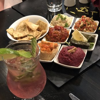 ala - Sampler appetizer and pomegranate mojito - Mediterranean Near Me - Washington, DC, District of Columbia