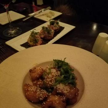 HAVEN Riverfront Restaurant & Bar - Appetivers. Spicy tuna crispy rice cakes and firecracker shrimp - New American Near Me - Edgewater, New Jersey HAVEN Riverfront Restaurant & Bar - Appetivers. Spicy tuna crispy rice cakes and firecracker shrimp - New American Near Me - Edgewater, New Jersey