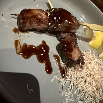 Blōōfin Sushi and Bar - 72 HR 72-Hour Slow Cooked Wagyu Beef Skewer - Sushi Bars Near Me - Spring, Texas