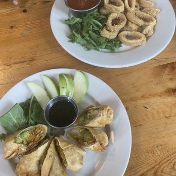 Trufa Restaurant - Fried Calamari. And spring rolls - New American Near Me - New York, New York Trufa Restaurant - Fried Calamari. And spring rolls - New American Near Me - New York, New York