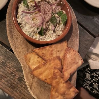 Barcelona Wine Bar - Eggplant and yogurt dip - Tapas/Small Plates Near Me - Washington, DC, District of Columbia Barcelona Wine Bar - Eggplant and yogurt dip - Tapas/Small Plates Near Me - Washington, DC, District of Columbia
