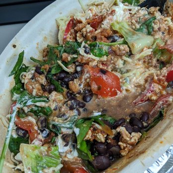 Chipotle Mexican Grill - This is supposed to be a salad.  HUGE DISAPPOINTMENT!! - Mexican Near Me - Portland, Oregon