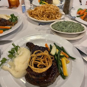 The River Palm Terrace - Creamed Spinach for One Thin Shaved Fried Onions Mashed Potatoes - Steakhouses Near Me - Edgewater, New Jersey The River Palm Terrace - Creamed Spinach for One Thin Shaved Fried Onions Mashed Potatoes - Steakhouses Near Me - Edgewater, New Jersey
