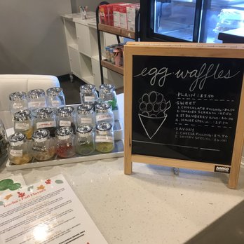GoCha Tea and Beverages - Their samples of toppings with Egg Waffles menu - Bubble Tea Near Me - Gladstone, Missouri