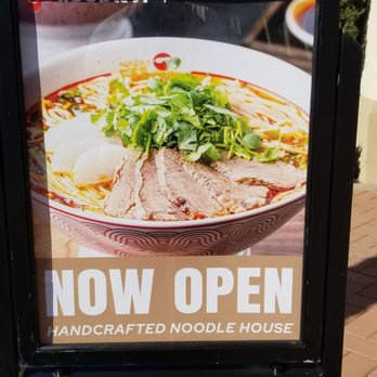 Noodle St - Sign on the sidewalk - Noodles Near Me - Irvine, California