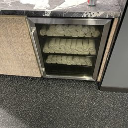 Cold towels.