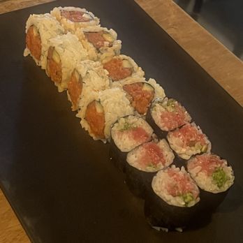 Sushi Taiyo - Negi toro roll and spicy tuna roll - Sushi Bars Near Me - Seattle, Washington Sushi Taiyo - Negi toro roll and spicy tuna roll - Sushi Bars Near Me - Seattle, Washington