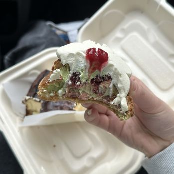 T55 Patisserie - Matcha strawberry choux - Desserts Near Me - Bothell, Washington T55 Patisserie - Matcha strawberry choux - Desserts Near Me - Bothell, Washington