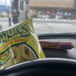 7-Eleven - Chips and candy bars for the kids.