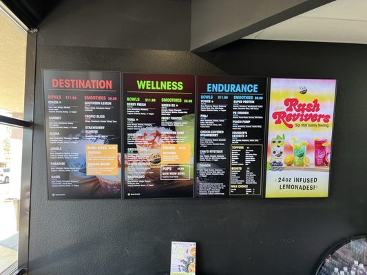 Menu photo 7 Rush Bowls Albuquerque, NM