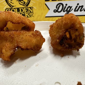 Golden Chick - This is what golden chick considered 2 poppers it's just crust nothing inside it - Fast Food Near Me - San Antonio, Texas Golden Chick - This is what golden chick considered 2 poppers it's just crust nothing inside it - Fast Food Near Me - San Antonio, Texas