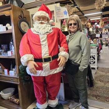 Tad's Westfield Shoppes - My friend with a life size Santa - Antiques Near Me - Westfield, Indiana Tad's Westfield Shoppes - My friend with a life size Santa - Antiques Near Me - Westfield, Indiana
