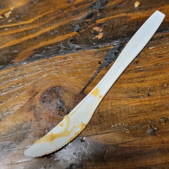 Boston Pizza - The knife to caught a thick ass calzone - Pizza Near Me - Las Vegas, Nevada
