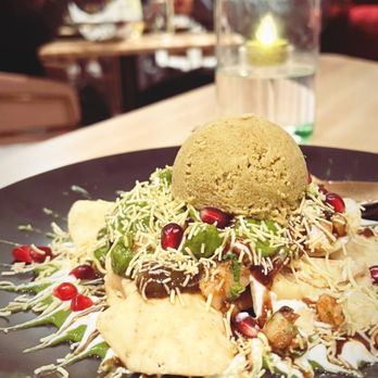 Shosha - Dahi papdi chaat with Dahi bhalla ice cream. - Indian Near Me - Sunnyvale, California Shosha - Dahi papdi chaat with Dahi bhalla ice cream. - Indian Near Me - Sunnyvale, California