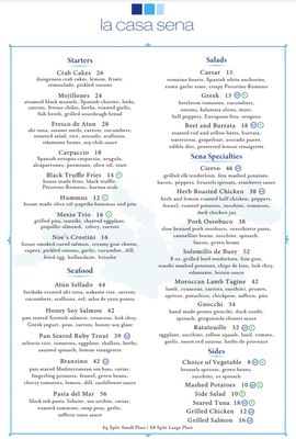 Menu photo 3 La Casa Sena Santa Fe, NM