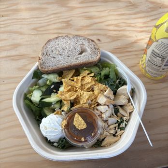 Sweetgreen - BBQ Chicken Salad (adjusted) with free sourdough bread - Salad Near Me - Kirkland, Washington Sweetgreen - BBQ Chicken Salad (adjusted) with free sourdough bread - Salad Near Me - Kirkland, Washington