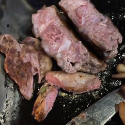 Steak frites is all fat. They should be ashamed to charge people for this garbage. Steak frites is all fat. They should be ashamed to charge people for this garbage.