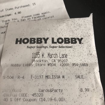 Hobby Lobby - Hobby Shops Near Me - Stockton, California
