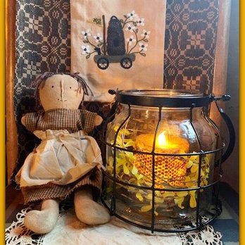 The Tole Booth - Cage lantern with handmade Lil' Doll - Gift Shops Near Me - Blackstone, Massachusetts The Tole Booth - Cage lantern with handmade Lil' Doll - Gift Shops Near Me - Blackstone, Massachusetts