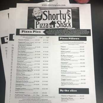 Shorty's Pizza Shack - menu - Pizza Near Me - Waco, Texas