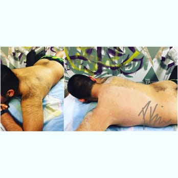 Proper Grooming Studio - Men's back waxing before/after. - Waxing Near Me
