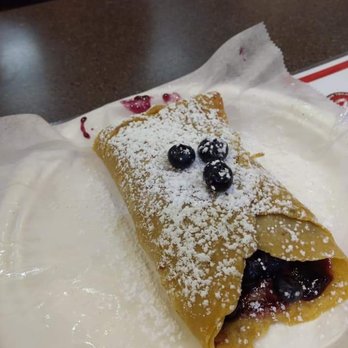 Dragon Treats Dessert Cafe - Blueberry crepe - Desserts Near Me - Henrico, Virginia