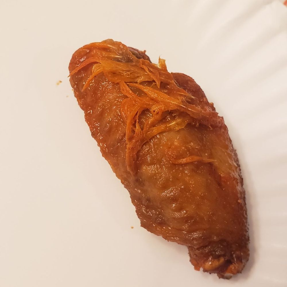 Wingstop - The feathers on my wing that sat on the very top of my pile they didn't bother to dispose of. - Chicken Wings Near Me - Rancho Cucamonga, California Wingstop - The feathers on my wing that sat on the very top of my pile they didn't bother to dispose of. - Chicken Wings Near Me - Rancho Cucamonga, California