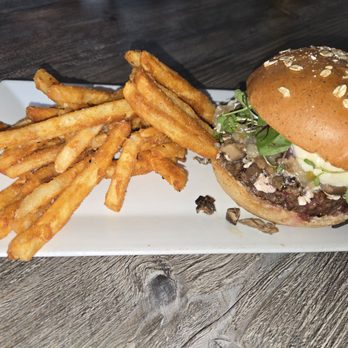 Eclectic Bar and Grill - Delicious Summit mushroom burger with good fries and flavor! - Burgers Near Me - Silverthorne, Colorado Eclectic Bar and Grill - Delicious Summit mushroom burger with good fries and flavor! - Burgers Near Me - Silverthorne, Colorado