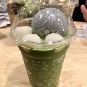 Nana's Green Tea - Black Sesame Shiratama Frappe - Desserts Near Me - Vancouver, British Columbia Nana's Green Tea - Black Sesame Shiratama Frappe - Desserts Near Me - Vancouver, British Columbia