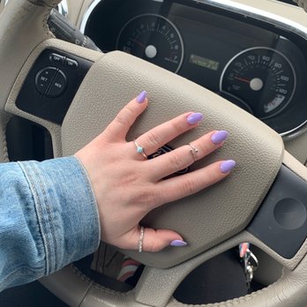 Icare Nails - Almond shaped gel acrylics!! - Waxing Near Me - Fox Lake, Illinois