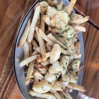 The Back Abbey - Upland - Gravy fries with cheese curds. This was very good - Burgers Near Me - Upland, California