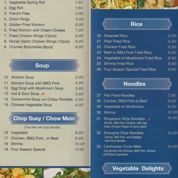 Four Season Super Buffet - Menu - Buffets Near Me - Thunder Bay, Ontario Four Season Super Buffet - Menu - Buffets Near Me - Thunder Bay, Ontario