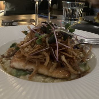 Birdog - Salmon on risotto - American Near Me - Edmonton, Alberta Birdog - Salmon on risotto - American Near Me - Edmonton, Alberta