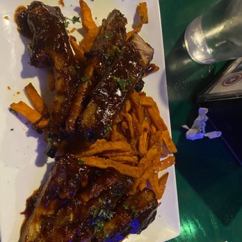 ComicX Restaurant Bar & Store - Ribs and sweet potato fries - American Near Me - Phoenix, Arizona ComicX Restaurant Bar & Store - Ribs and sweet potato fries - American Near Me - Phoenix, Arizona