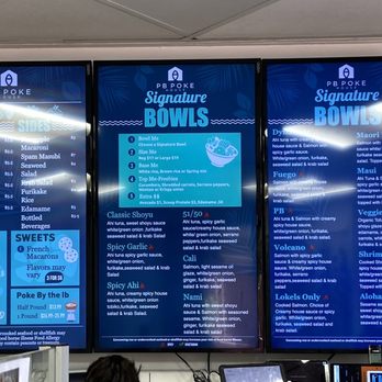PB Poke House - Menu as of 3/25/23 - Poke Near Me - San Diego, California