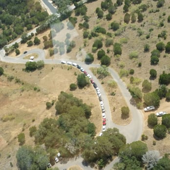 Hamilton Pool Preserve - The line... the reason you need to get there early... or be prepared to picnic in the car! - Parks Near Me - Dripping Springs, Texas