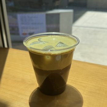 Browned - Iced americano with pistachio cream top - Coffee & Tea Near Me - San Gabriel, California Browned - Iced americano with pistachio cream top - Coffee & Tea Near Me - San Gabriel, California