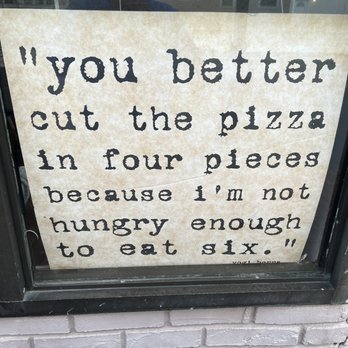 Ap Pizza & Cafe - you better cut the pizza in four pieces because i'm not hungry enough to eat at six - Pizza Near Me - Lynbrook, New York