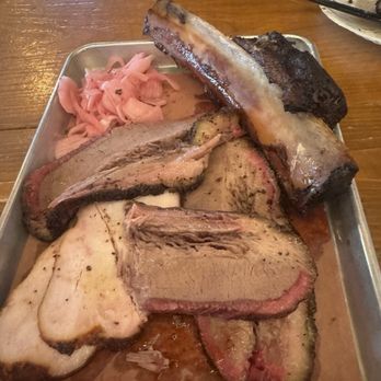 Pinkerton's Barbecue - The Meats - pickled onion, beef rib, turkey, beisket - Barbeque Near Me - San Antonio, Texas