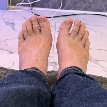 Happy Nails - My goofy feet. I wonder if my stalker complains and Yelp pulls the picture under the "No Selfie" rule. - Nail Salons Near Me - Waterford, Michigan Happy Nails - My goofy feet. I wonder if my stalker complains and Yelp pulls the picture under the "No Selfie" rule. - Nail Salons Near Me - Waterford, Michigan