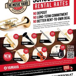 The Music Yard - Our school band instrument rental program.