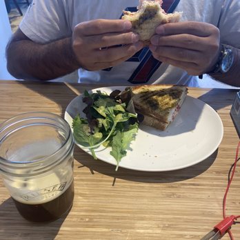 Game N Grounds - Turkey panini with Nitro Cold Brew. - Coffee & Tea Near Me - Los Angeles, California