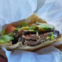 Sababa Restaurant - Steak liver in a pita