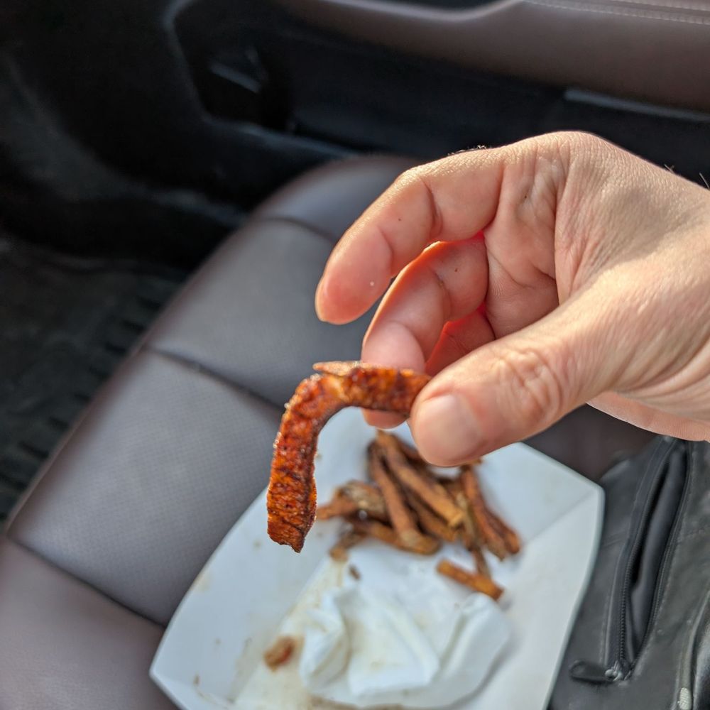 Tin Shed Grill - French fries, could benefit from a blanch and fry method. - Tacos Near Me - Derby, Vermont Tin Shed Grill - French fries, could benefit from a blanch and fry method. - Tacos Near Me - Derby, Vermont